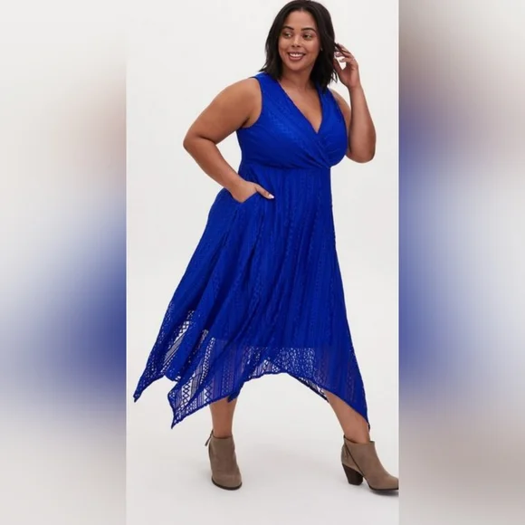 torrid | Dresses | Torrid New Electric Blue Handkerchief Lace Dress Has Pockets | Poshmark torrid | Dresses | Torrid New Electric Blue Handkerchief Lace Dress Has Pockets | Poshmark